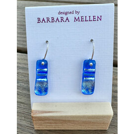 BARBARA MELLEN Handcrafted Dichroic Glass Earrings  #120