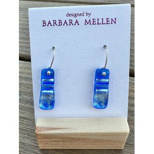 BARBARA MELLEN Handcrafted Dichroic Glass Earrings  #120