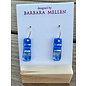 BARBARA MELLEN Handcrafted Dichroic Glass Earrings  #120