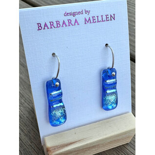 BARBARA MELLEN Handcrafted Dichroic Glass Earrings  #120