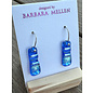 BARBARA MELLEN Handcrafted Dichroic Glass Earrings  #120