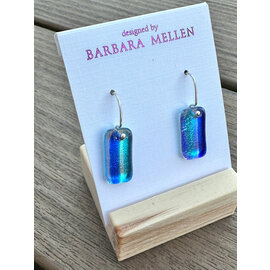 BARBARA MELLEN Handcrafted Dichroic Glass Earrings  #121