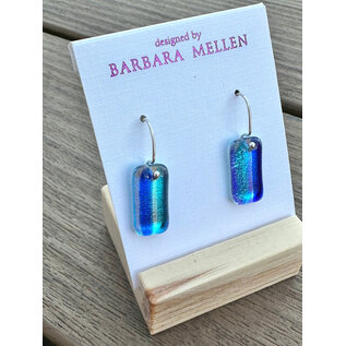 BARBARA MELLEN Handcrafted Dichroic Glass Earrings  #121