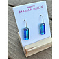 BARBARA MELLEN Handcrafted Dichroic Glass Earrings  #121
