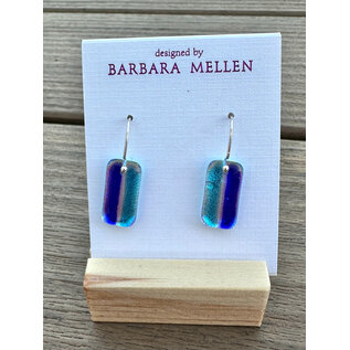 BARBARA MELLEN Handcrafted Dichroic Glass Earrings  #121