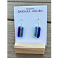 BARBARA MELLEN Handcrafted Dichroic Glass Earrings  #121