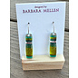 BARBARA MELLEN Handcrafted Dichroic Glass Earrings  #122