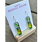 BARBARA MELLEN Handcrafted Dichroic Glass Earrings  #122