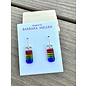 BARBARA MELLEN Handcrafted Dichroic Glass Earrings  #123