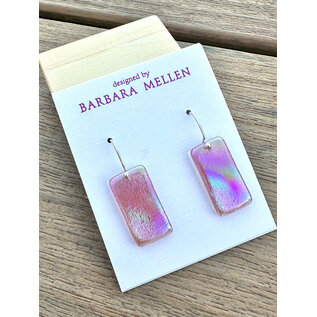 BARBARA MELLEN Handcrafted Dichroic Glass Earrings  #125