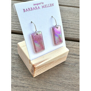 BARBARA MELLEN Handcrafted Dichroic Glass Earrings  #125