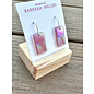 BARBARA MELLEN Handcrafted Dichroic Glass Earrings  #125