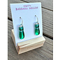 BARBARA MELLEN Handcrafted Dichroic Glass Earrings  #127