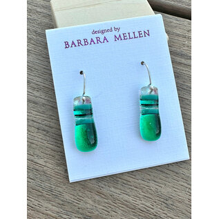 BARBARA MELLEN Handcrafted Dichroic Glass Earrings  #127