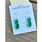 BARBARA MELLEN Handcrafted Dichroic Glass Earrings  #127