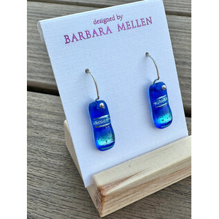 BARBARA MELLEN Handcrafted Dichroic Glass Earrings  #128