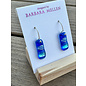 BARBARA MELLEN Handcrafted Dichroic Glass Earrings  #128