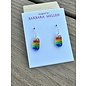 BARBARA MELLEN Handcrafted Dichroic Glass Earrings  #130