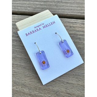 BARBARA MELLEN Handcrafted Dichroic Glass Earrings  #131