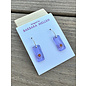 BARBARA MELLEN Handcrafted Dichroic Glass Earrings  #131