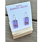 BARBARA MELLEN Handcrafted Dichroic Glass Earrings  #131