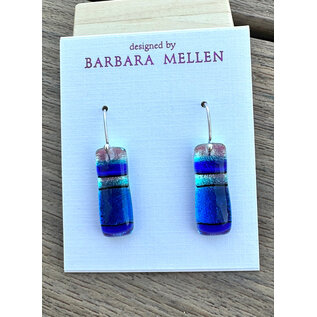 BARBARA MELLEN Handcrafted Dichroic Glass Earrings  #133