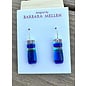 BARBARA MELLEN Handcrafted Dichroic Glass Earrings  #133