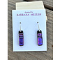 BARBARA MELLEN Handcrafted Dichroic Glass Earrings  #134