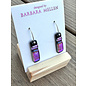 BARBARA MELLEN Handcrafted Dichroic Glass Earrings  #134