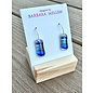 BARBARA MELLEN Handcrafted Dichroic Glass Earrings  #135
