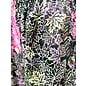 KAMALA DESIGNS JESSE CROP PANT-  GREENS / PLUM LEAVES BATIK - MEDIUM