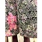 KAMALA DESIGNS JESSE CROP PANT-  GREENS / PLUM LEAVES BATIK - MEDIUM