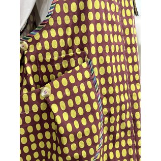 KAMALA DESIGNS APRIL APRON - ACORN AND OLIVE OVALS