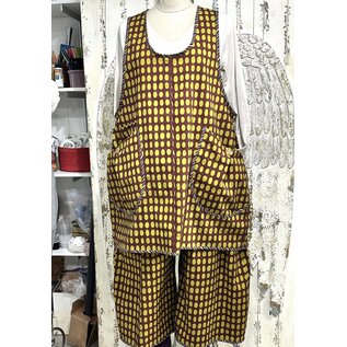 KAMALA DESIGNS APRIL APRON - ACORN AND OLIVE OVALS