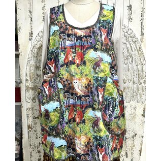 KAMALA DESIGNS APRIL APRON -  FOREST FRIENDS  M/L