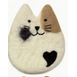 FELTED CAT COASTER - FAIR TRADE