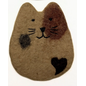 FELTED CAT COASTER - FAIR TRADE
