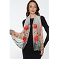 GEORGETTE SCARF - POPPIES