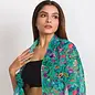 GEORGETTE SCARF - JADE FANTASY FLORAL