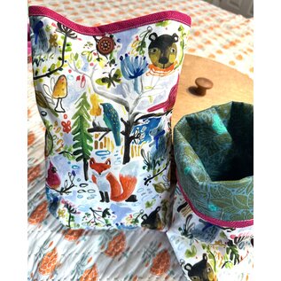 One Of A Kind Handmade Item USEFUL LITTLE BAG -  SWEET FOREST CRITTERS