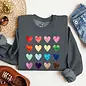 ALL THE COLORS HEARTS SWEATSHIRT