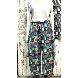 KAMALA DESIGNS KATE PANT - PETITE PALETTE STACKS BLUE