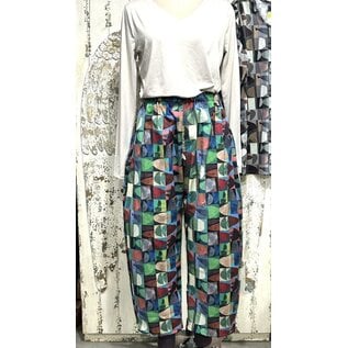 KAMALA DESIGNS KATE PANT - PETITE PALETTE STACKS BLUE