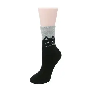 PEEKING CAT SOCKS - WOOL BLEND