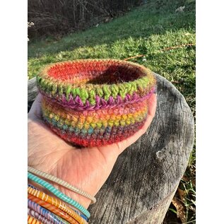 HANDMADE WOOL  BOWL - AUTUMN BRIGHT