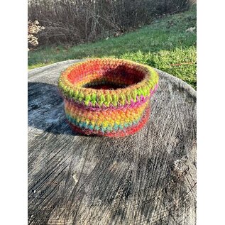 HANDMADE WOOL  BOWL - AUTUMN BRIGHT