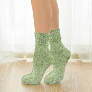 TWIST YARN WOOL BLEND SOCKS