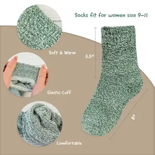 TWIST YARN WOOL BLEND SOCKS