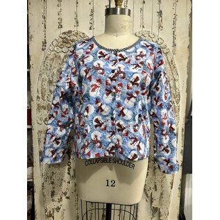 KAMALA DESIGNS MAGGIE TOP -  HAPPY SNOWMAN - LARGE