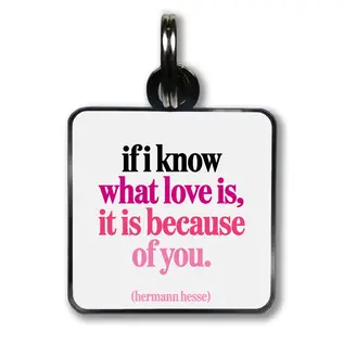 QUOTABLE DOG TAG - WHAT LOVE IS